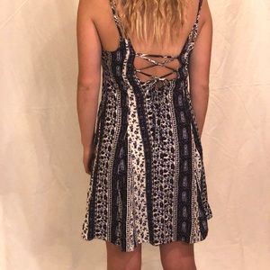 Hollister Dress strappy lace up